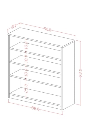 Asra Trend MDF 4 Katlı Açık Raflı Ayakkabılık - 90 cm, Modern,Bot Uyumlu,Çok Amaçlı Düzenleyici,A-32