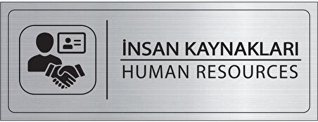 Mayeka İnsan Kaynakları İsimlik Gümüş Metal Kapı İsimliği Levhası Yönlendirme Tabelası