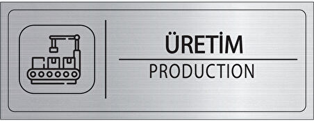 Mayeka Üretim İsimlik Gümüş Metal Kapı İsimliği Levhası Yönlendirme Tabelası