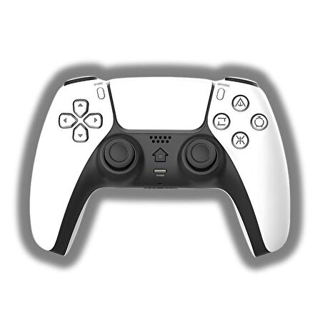 Cosmostech PLAYX PS4 ,PC , Android Tv , Tv Box Mobil Uyumlu Kablosuz Controller Gamepad Oyun Kolu Beyaz-Siyah