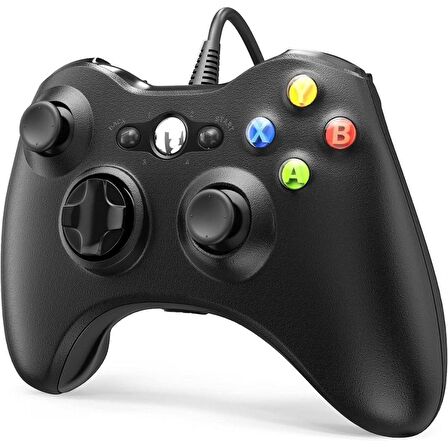 Cosmostech PLAY X PC , XBOX 360 Uyumlu Kablolu Wired Oyun Kolu Gamepad Controller Siyah