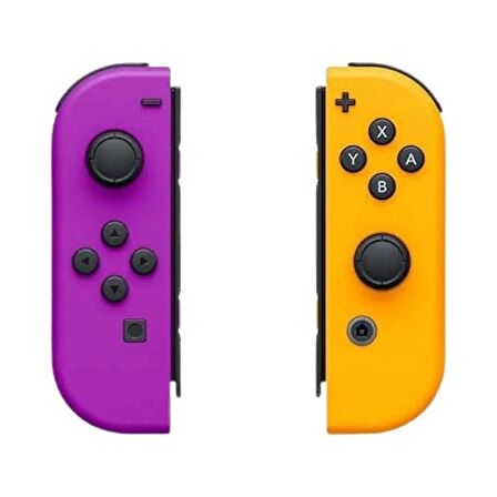 Cosmostech NS Switch Uyumlu 2'li J-C Joycon PAD Controller Gamepad Oyun Kolu Turuncu-Mor