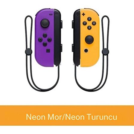 Cosmostech NS Switch Uyumlu 2'li J-C Joycon PAD Controller Gamepad Oyun Kolu Turuncu-Mor