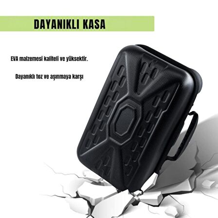 Cosmostech Xbox Series S Konsol ve Aksesuarlar için Seyahat Taşıma Çantası Siyah