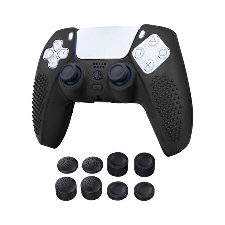 Cosmostech PS5 Controller Joystick Oyun Kolu Gamepad Uyumlu Silikon + 8'li Analog Koruyucu S