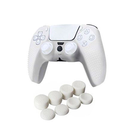 Cosmostech PS5 Controller Joystick Oyun Kolu Gamepad Uyumlu Silikon + 8'li Analog Koruyucu B