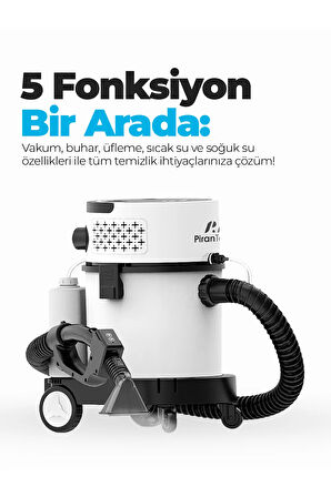 RLZ-208 Buharlı Temizlik Robotu Vakumlu Halı Koltuk Yıkama 1200W 18 Kpa 5 Fonksiyonlu