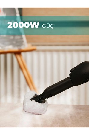 pirantech CB-102A 2000W Buharlı Temizlik Makinesi – 4.0 Bar Basınç, 1.5L Su Haznesi