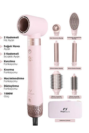Ks-611 Style-airwrap 6 Başlıklı Saç Şekillendirme Ve Kurutma Seti - Bukle, Hacim, Hızlı Kurutma