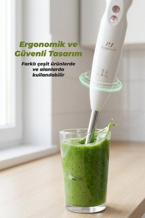 YH-83 Çubuk El Blenderi – Turbo Fonksiyonlu, Kolay Temizlenebilir