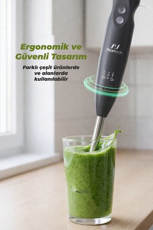 YH-83 Çubuk El Blenderi – Turbo Fonksiyonlu, Kolay Temizlenebilir