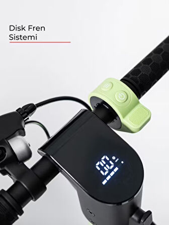 X8 Elektrikli Scooter - Max 700 W - Çıkartılabilir Batarya Özellikli Scooter