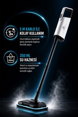Pirantech CB-202 Buharlı Temizleyici Beyaz 28 gr/dk 2 Bar Basınç