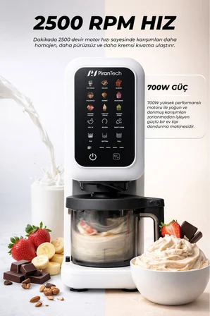 DM-26 12 Programlı Dondurma Makinesi | Jelato, Sorbe, Milkshake Yapma Makinesi