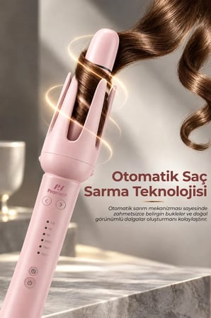 KS-669 Otomatik Saç Şekillendirme Seti – 7 Başlıklı, Negatif İyon Teknolojili, 3 Kademeli Isı Ayarlı Saç Maşası