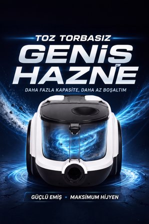 EK-203 Toz Torbasız Elektirikli Süpürge