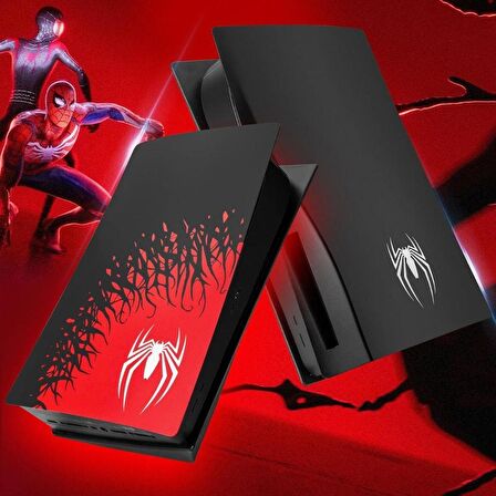 Cosmostech PS5 CD Sürüm Uyumlu - Spider - Man 2 Desenli Konsol Faceplate Shell Covers Kapakları