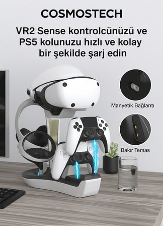 Cosmostech Jys Charging Display Stand For PS5-VR2