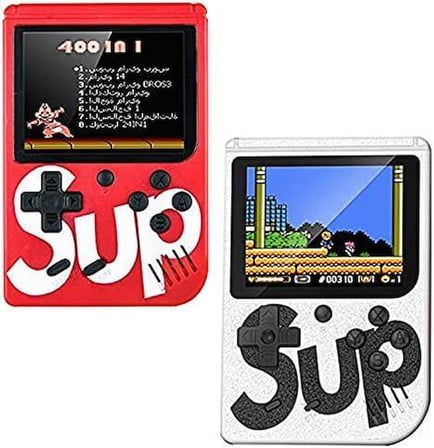 Cosmostech Sup Game Box Retro El Konsolu -400 Oyunlu Tv Bağlantılı 2 Kişilik-Kırmızı