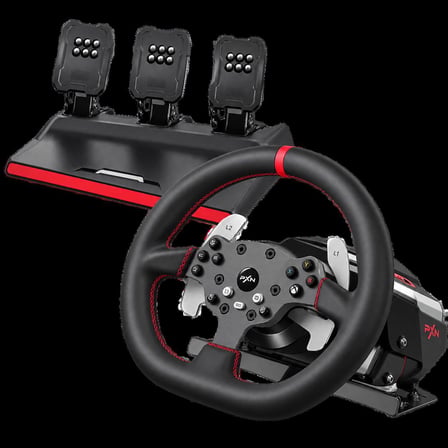 Cosmostech V10 Pro PXN 3.2 Nm Dırect Drıve Yarış Dıreksıyonu Force Feedback 3 Pedal PC PS4 Xbox Gamıng Direksiyon Seti