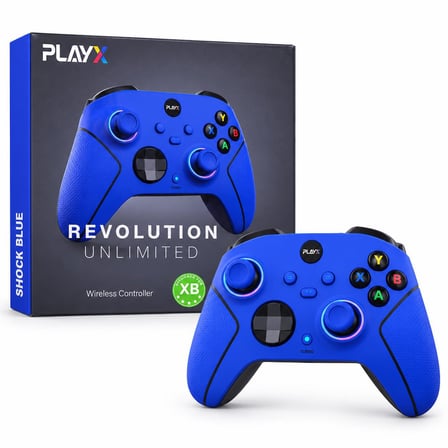 Cosmostech Play X Revolution Unlimited CS-083 2.4G Kablosuz Oyun Kolu – Xbox Series X/S Xbox One PC Uyumlu Wireless Gamepad Shock Blue