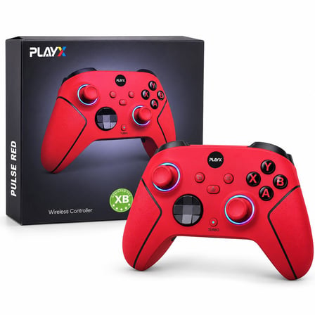 Cosmostech Play X Revolution Unlimited CS-084 2.4G Kablosuz Oyun Kolu – Xbox Series X/S Xbox One PC Uyumlu Wireless Gamepad Pulse Red