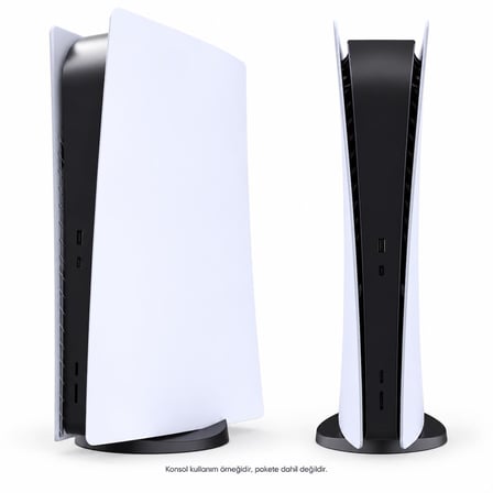 Cosmostech PS5 Fat Digital Edition Uyumlu Konsol Koruyucu Kapak Seti CS5-018 – PlayStation 5 Dijital Sürüm Yan Panel Faceplate Beyaz
