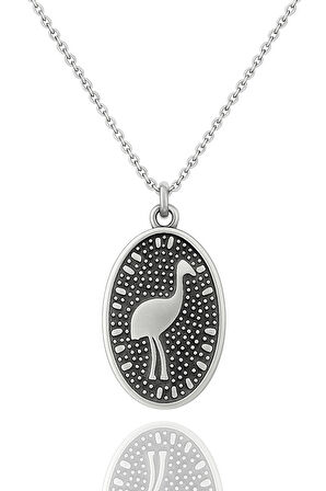 Göbeklitepe Koleksiyonu Turna Kuşu 925 Ayar Gümüş Kolye
