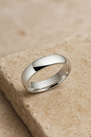  3 Mm Sade Bombeli Gümüş Alyans Söz Nişan Yüzüğü 925 Ayar Yüzük 1 Adet