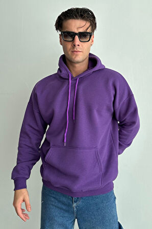 Erkek Kapüşonlu Oversize Sweatshirt