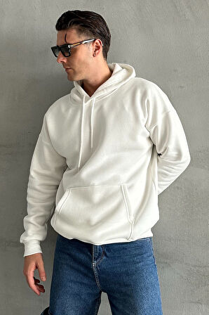 Erkek Kapüşonlu Oversize Sweatshirt