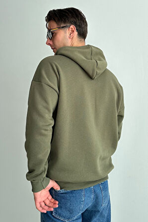 Erkek Kapüşonlu Oversize Sweatshirt