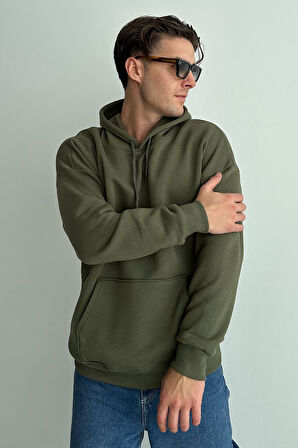 Erkek Kapüşonlu Oversize Sweatshirt