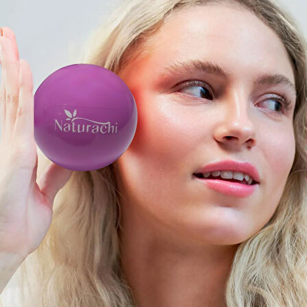 Face Yoga Ball Özel Üretimli 250 Gr Yüz Egzersiz & Masaj Topu Mor Renk