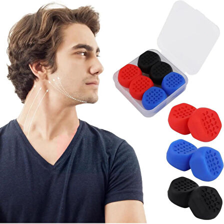 Face Yoga Başlangıç-Orta-Zor Jawline Çene Kası Egzersiz Topu 6'lı Set
