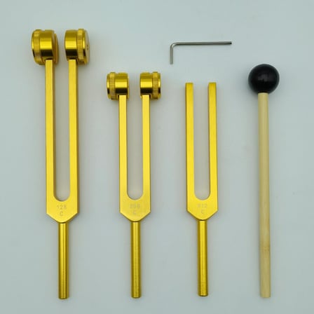 Çakra Diyapozon Tuning Fork 3 Parçalı Set Meditasyon Ve Enerji Çalışmalarına Uyumlu Müzikal Diyapazon Çatal Seti