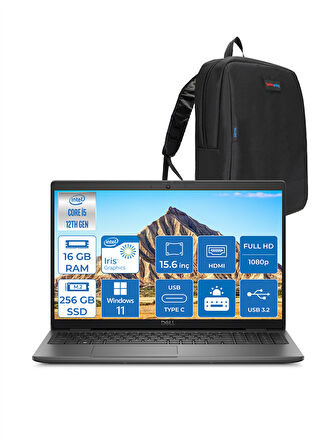 Dell Latitude 3540 Intel Core I5 1235U 16GB 256GB SSD 15.6 IPS Fhd Windows 11 Pro DN049L354015WP03 + Zetta Çanta
