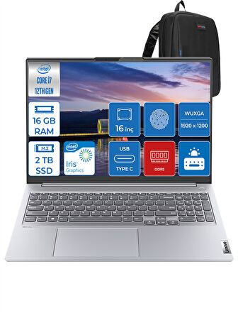 Lenovo Thinkbook 16 Intel Core I7-1255U 16GB 2tb SSD 16" Wuxga IPS 300NITS Freedos TH21CY006LTRF03 + Zettaçanta