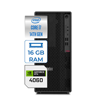 Lenovo Thinkstation P2 Intel Core Vpro Intel Core Vpro İ7-14700 16GB Ddr5 1tb HDD + 2tb SSD 8gb RTX4060 Freedos Masaüstü Iş Istasyonu 30FSS0VJ0051