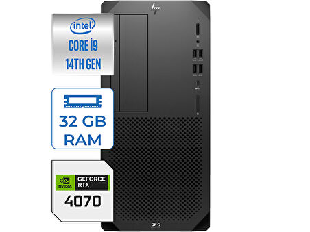 Hp Ws Z2 G9 Intel Core I9-14900K 32GB Ddr5 2tb HDD + 1tb SSD Nvidia 12GB RTX4070 Windows 11 Pro 88T2A0EAP025