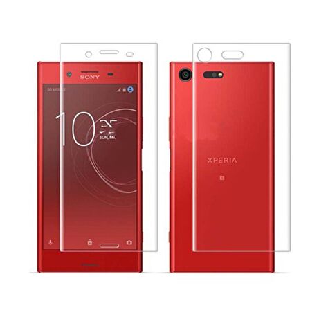 Sony XZ1 Compact Ön-Arka Darbe Emici HD Ekran Koruyucu Kaplama