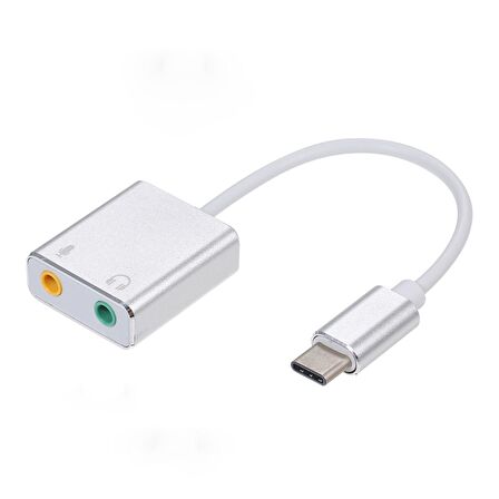 Winex Type-C to 3.5mm Aux ve Mikrofon Dönüştürücü Adaptör
