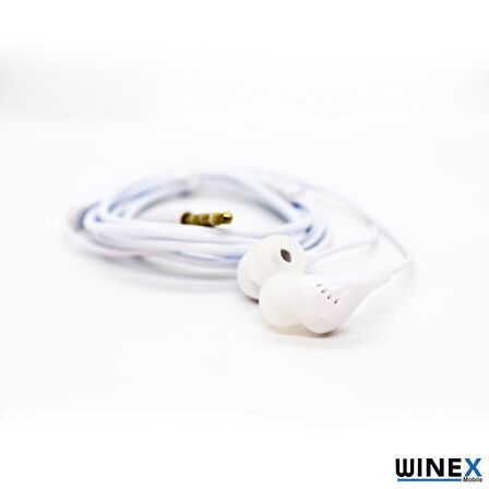 Winex 5840 Mikrofonlu Kablolu Kulakiçi 3.5mm Kulaklık Beyaz