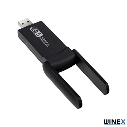 Winex Wifi5 AC1300Mbps 2.4G+5G Wifi Dongle USB 3.0 Adaptör 