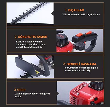 Garden Pro HT-230 Benzinli Çit Budama Makinası