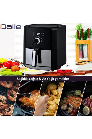 Dl-af558t2 5.5 Lt Yağsız Fritöz 1700 Watt - Xl Airfryer