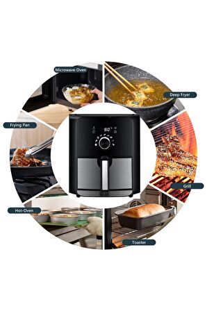 Dl-af558t2 5.5 Lt Yağsız Fritöz 1700 Watt - Xl Airfryer