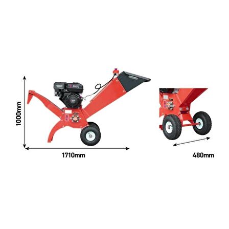 Gardenpro R10J Benzinli Dal Öğütme Makinası 7 Hp