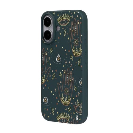 iPhone 16 Plus Haki Lansman Renkli Silikon I'm Mysterious Tasarımlı Kamera Korumalı Telefon Kılıf