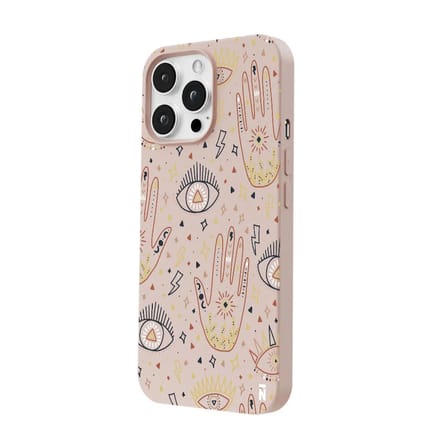 iPhone 15 Pro Pudra Lansman Renkli Silikon I'm Mysterious Tasarımlı Kamera Korumalı Telefon Kılıf